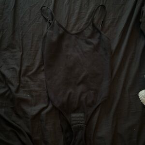 SHEIN Black Tank Top Bodysuit